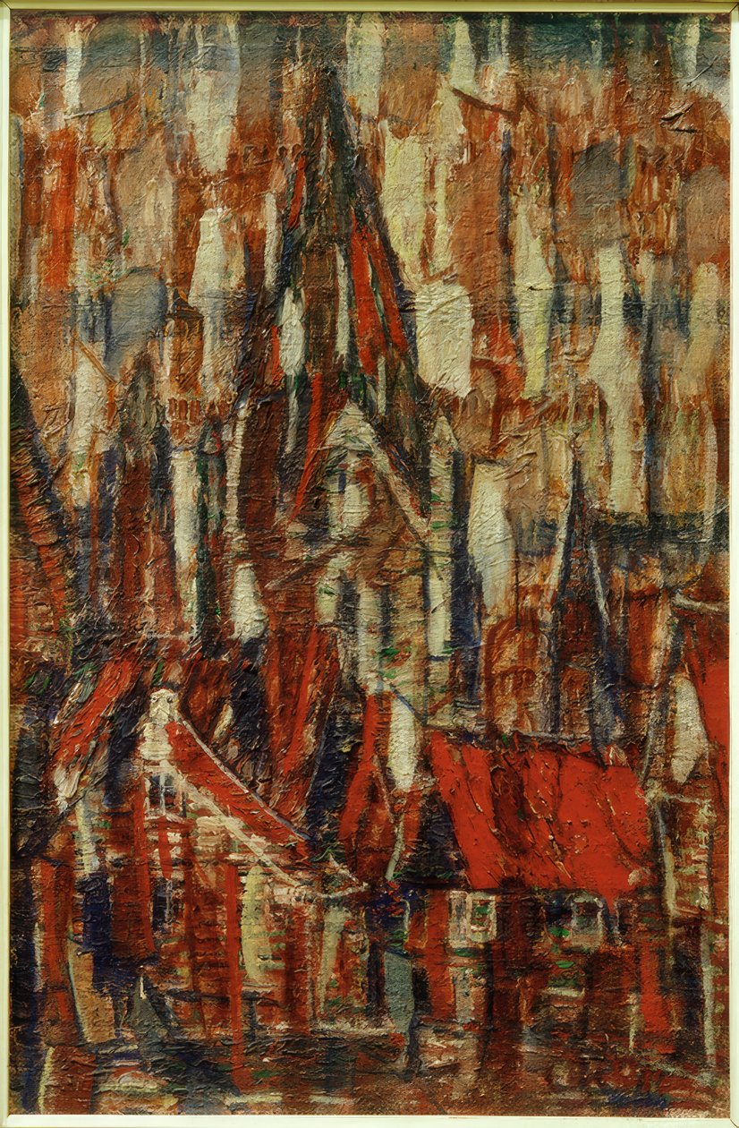 Kerk in Soest (Stiftskirche Sankt Patrokli) door Christian Rohlfs