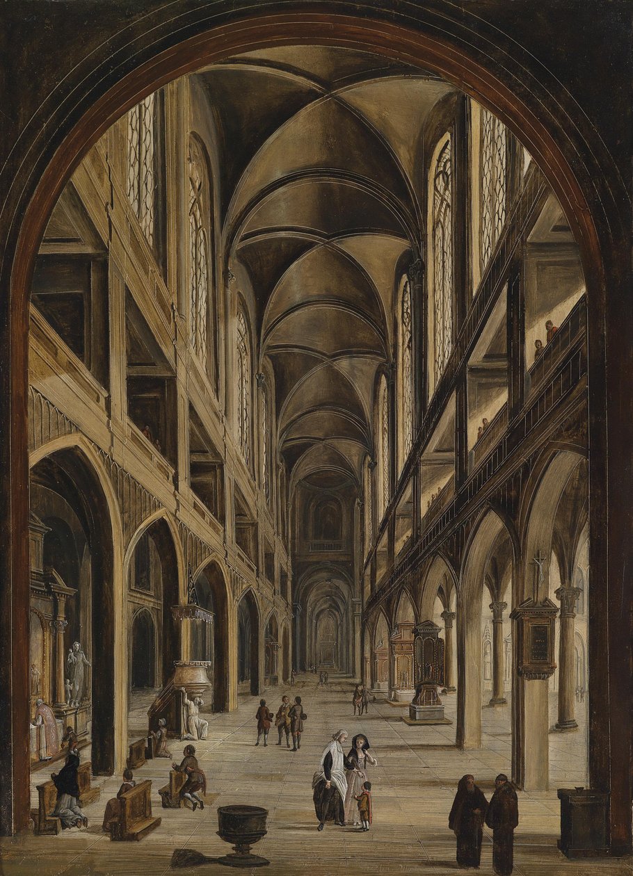 Kerkinterieur door Christian Stocklin