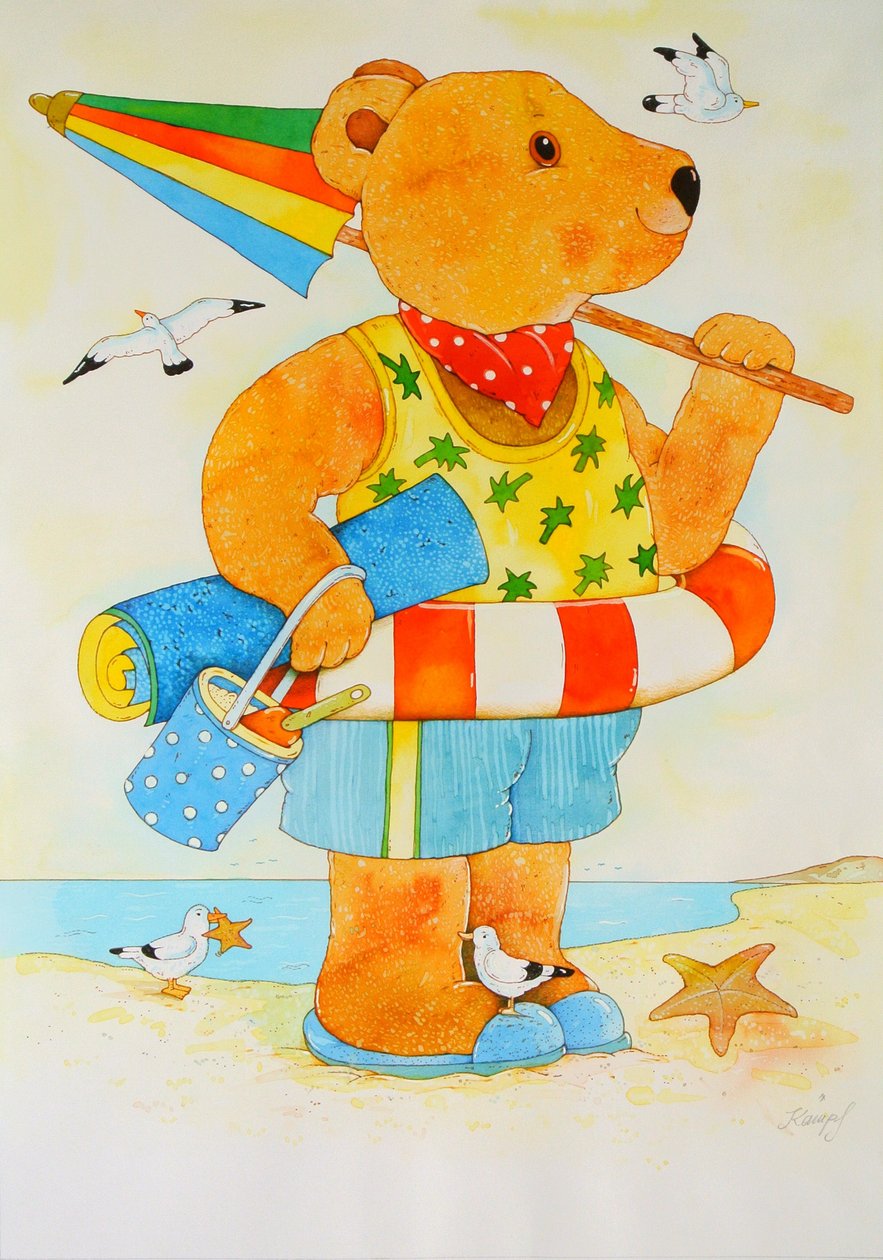 Op het Strand / Zomer door Christian Kaempf