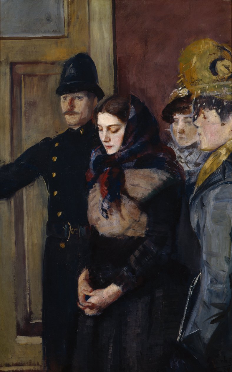 Albertine (Schets) door Christian Krohg