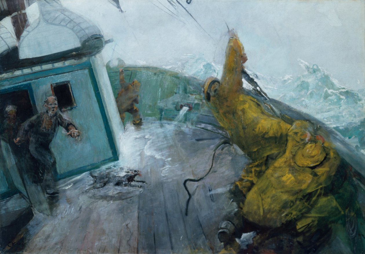 Alle mannen aan dek door Christian Krohg