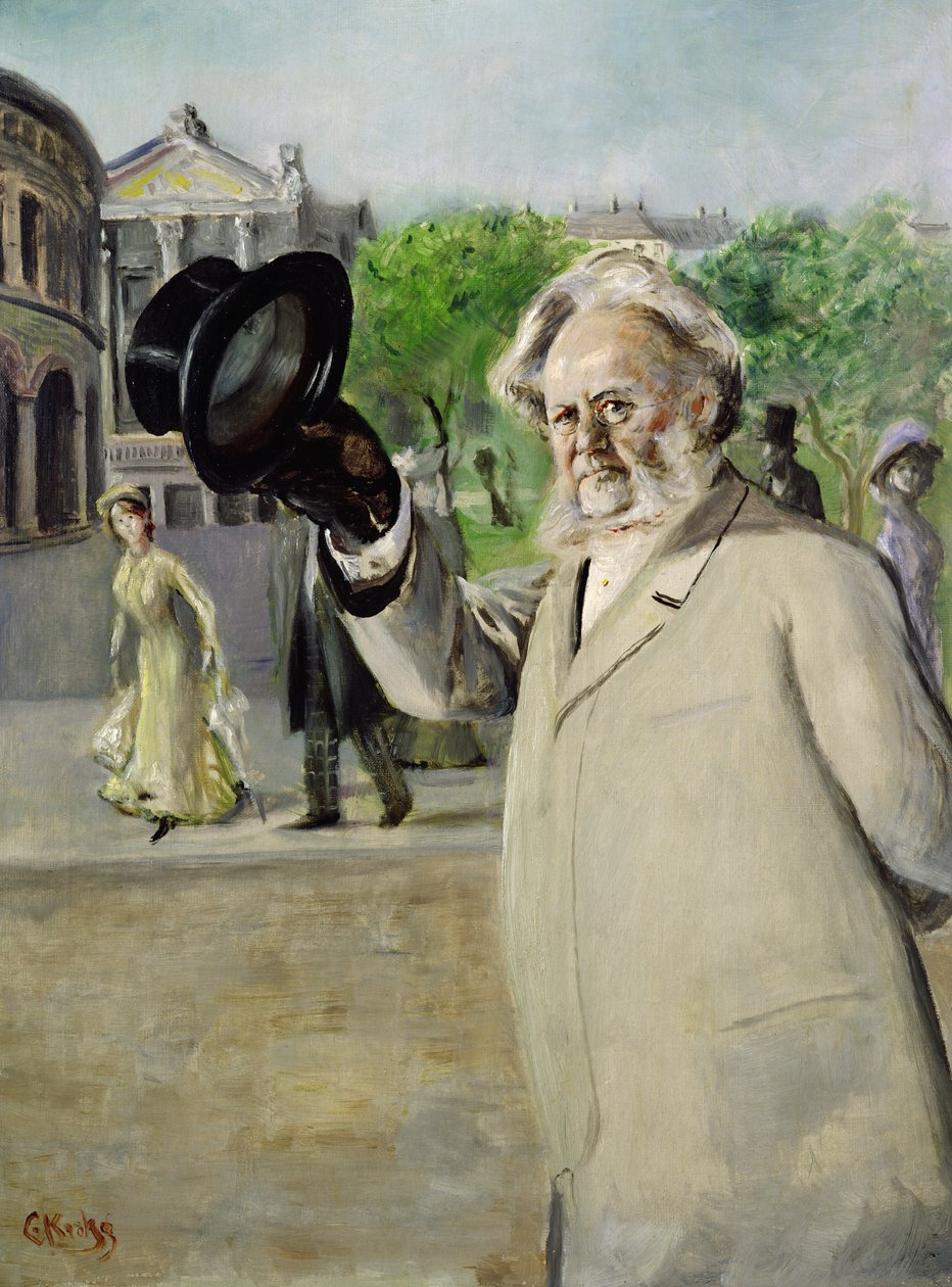 Auteur Henrik Ibsen door Christian Krohg
