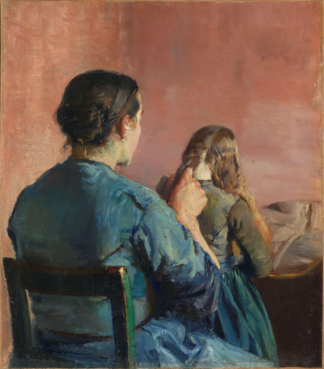 Haar Haar Vlechten door Christian Krohg
