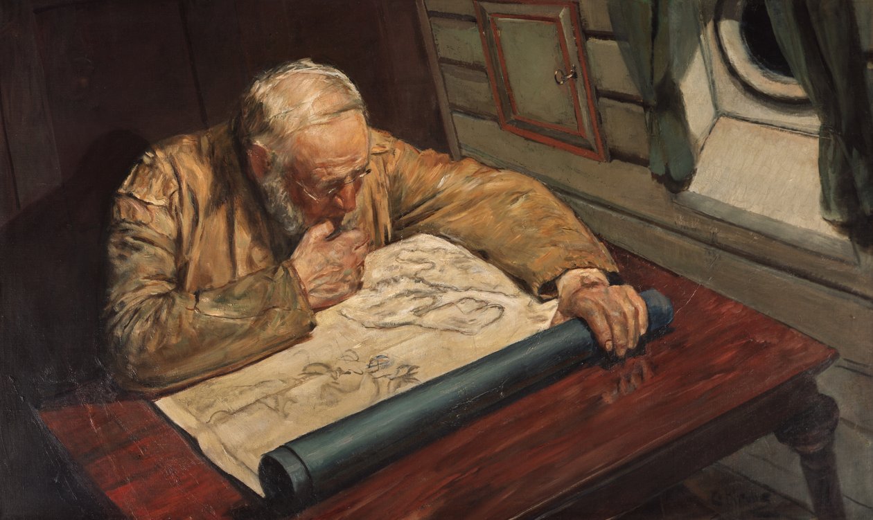 In Het Kaartenhuis door Christian Krohg