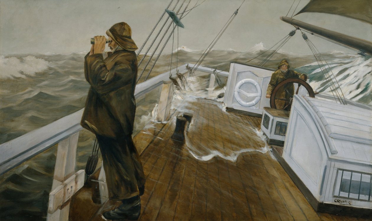 Op zoek naar piloot door Christian Krohg