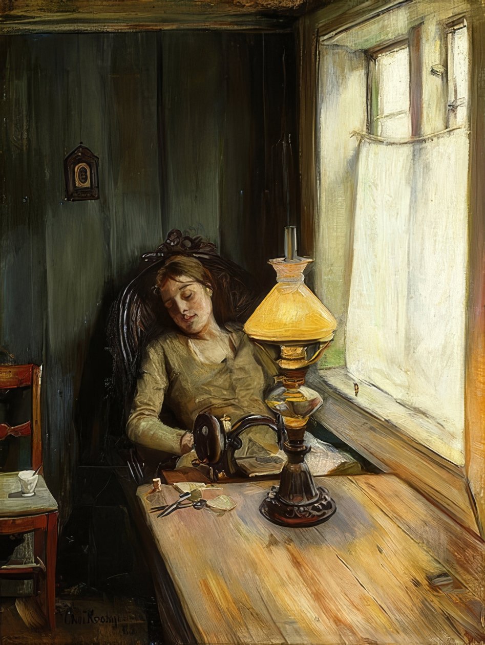 Moe. 1885 door Christian Krohg