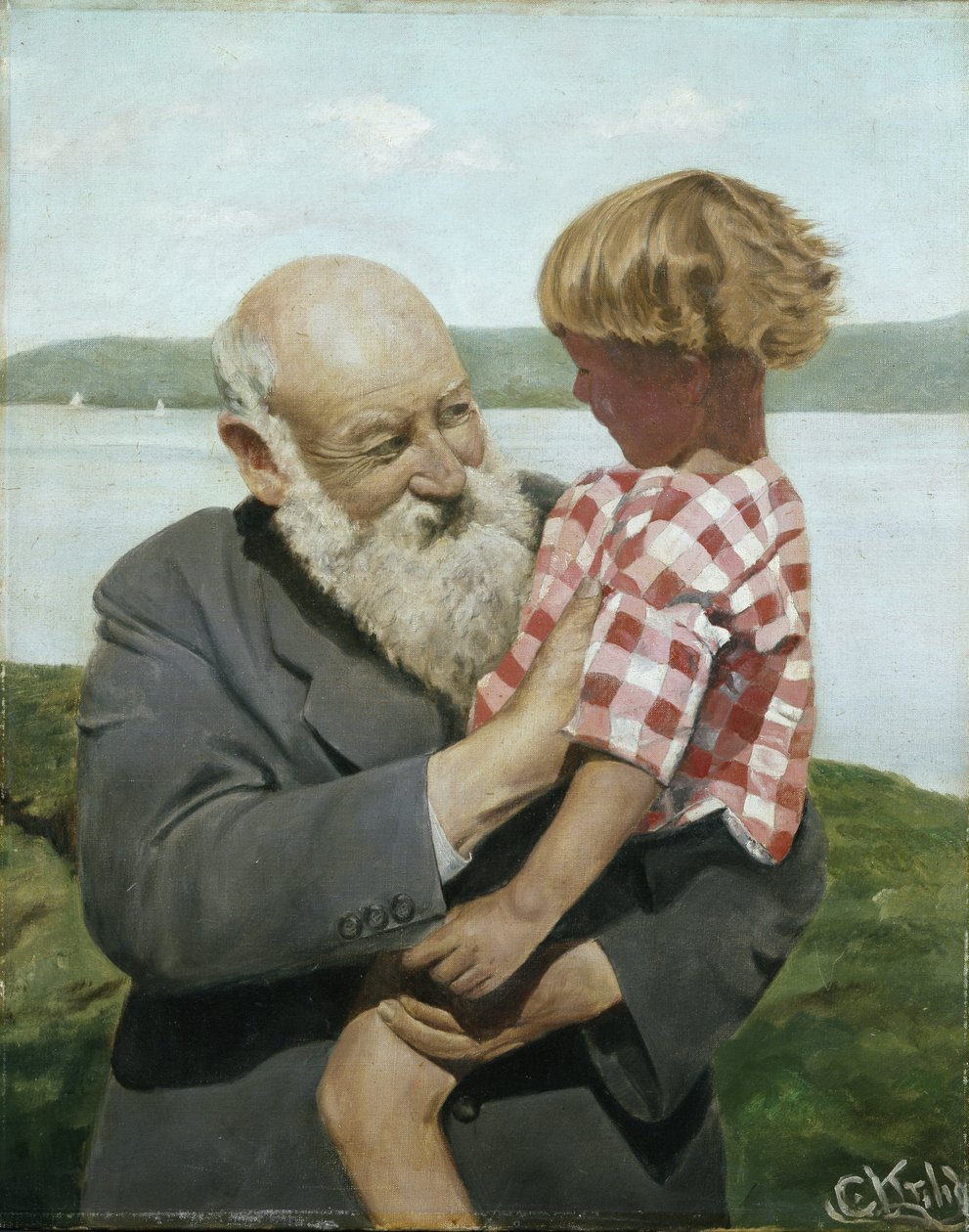 Zelfportret door Christian Krohg