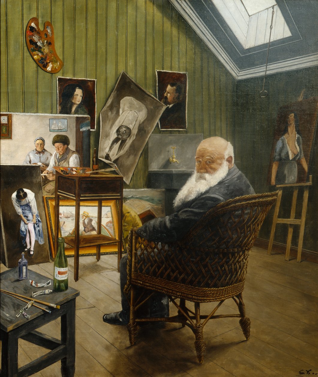 Zelfportret door Christian Krohg
