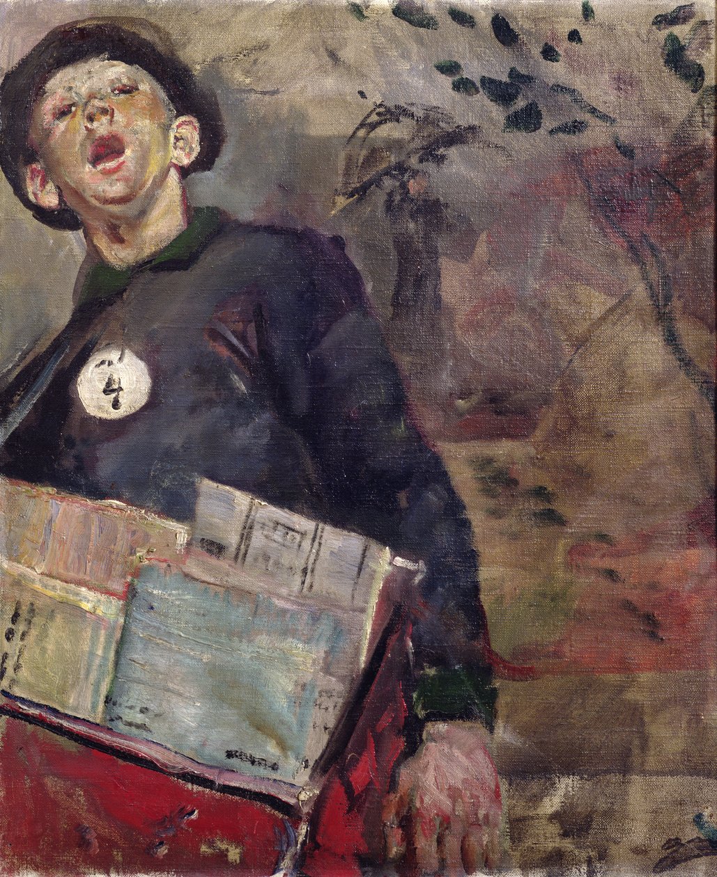 De krantenjongen door Christian Krohg