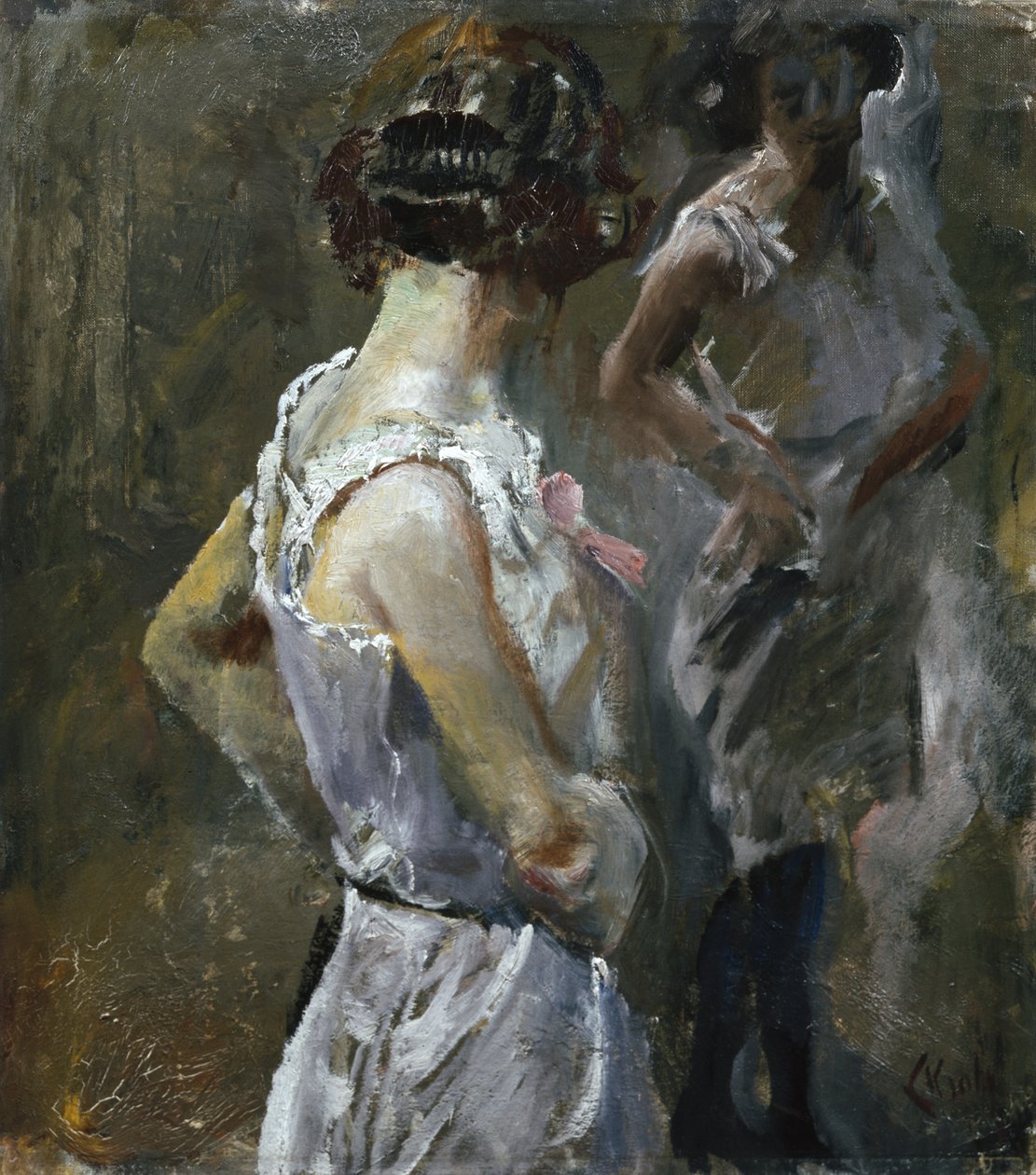 Het toilet door Christian Krohg