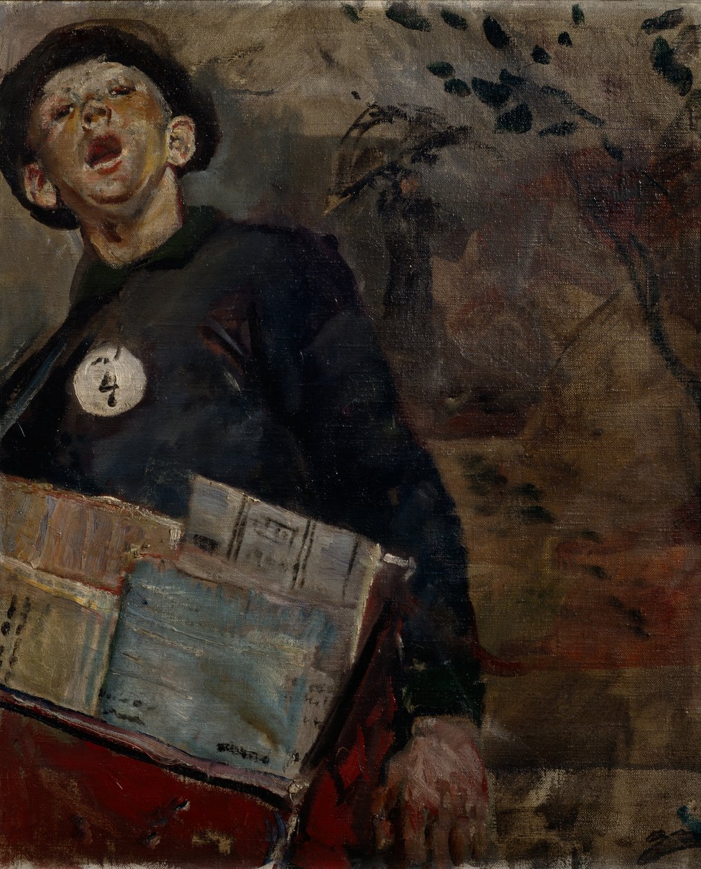 De krantenjongen door Christian Krohg
