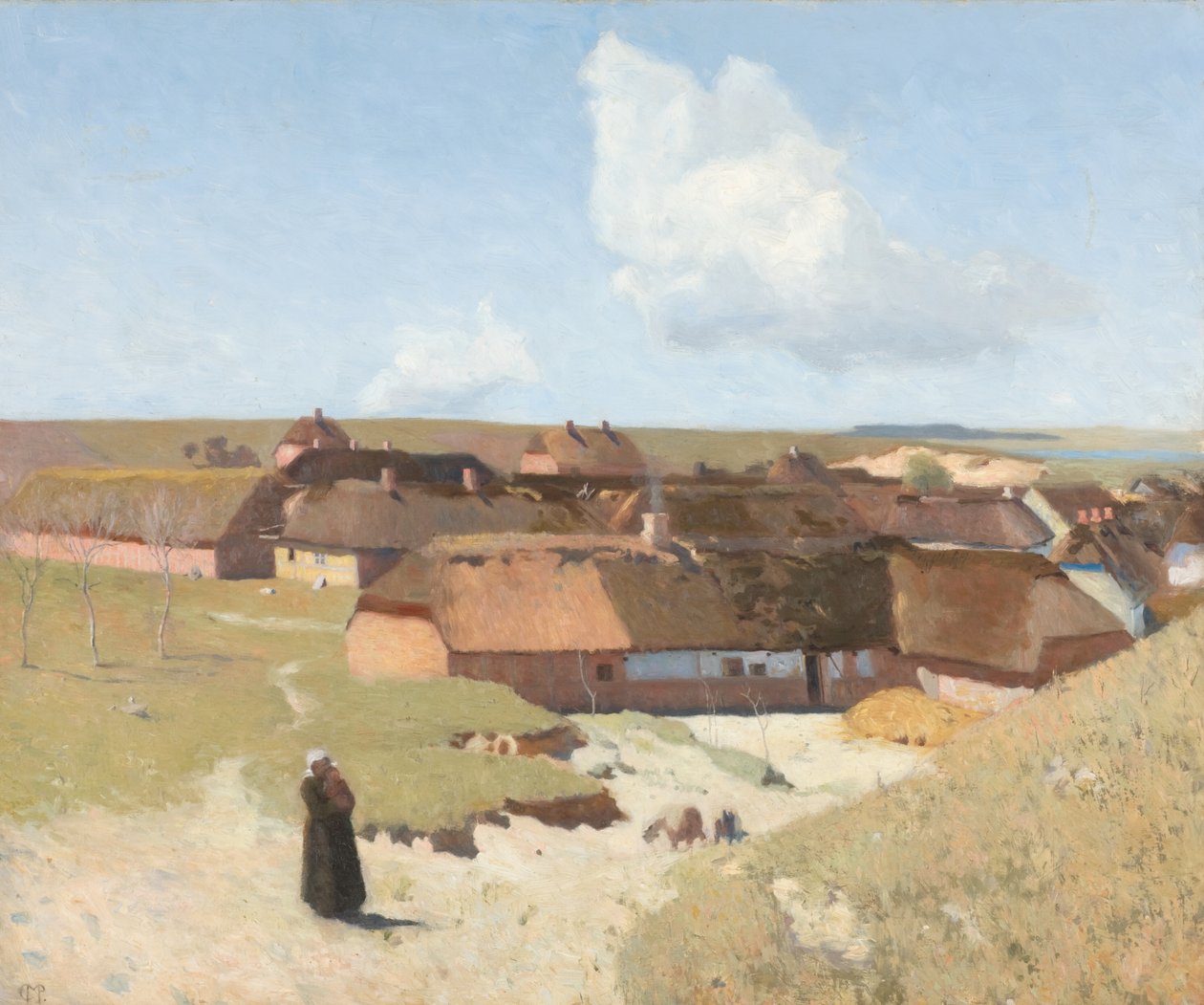 Jutlands landschap. Heldere dag in mei door Christian Mourier Petersen