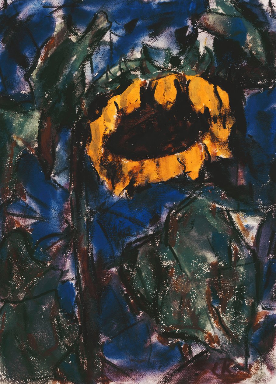 Zonnebloem door Christian Rohlfs