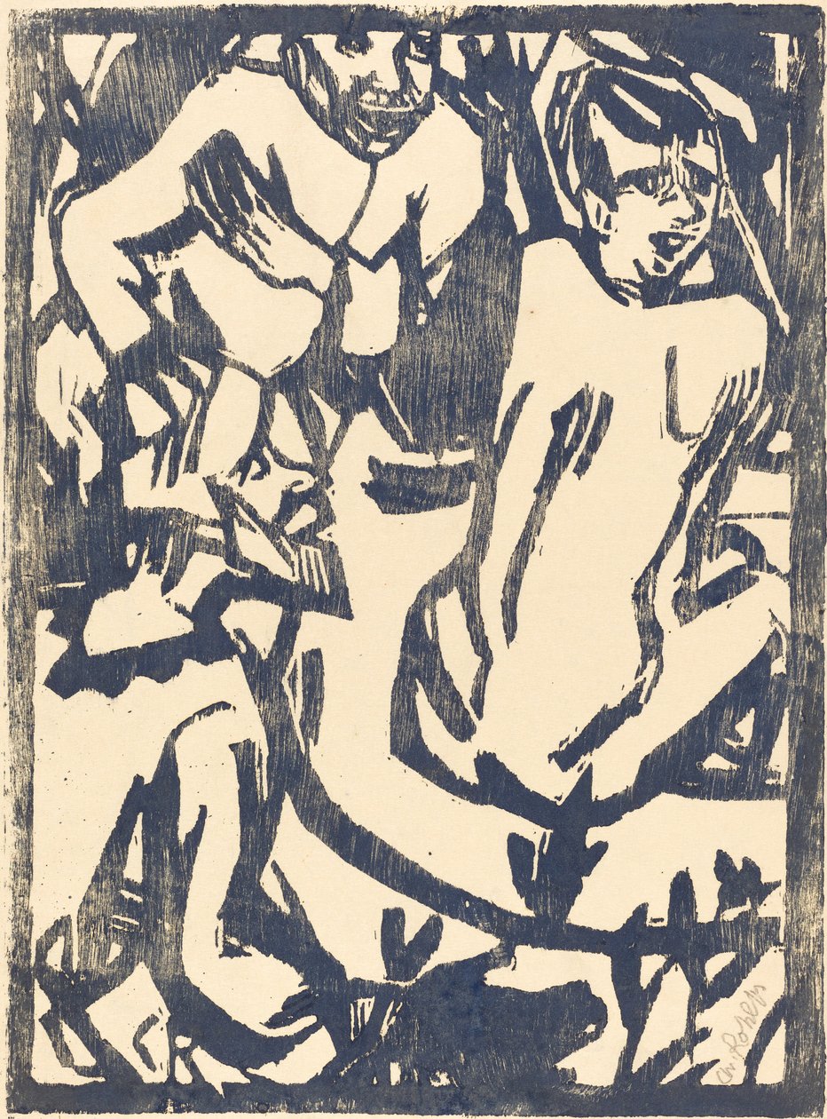 Susanna en de ouderlingen, 1916-1917 door Christian Rohlfs