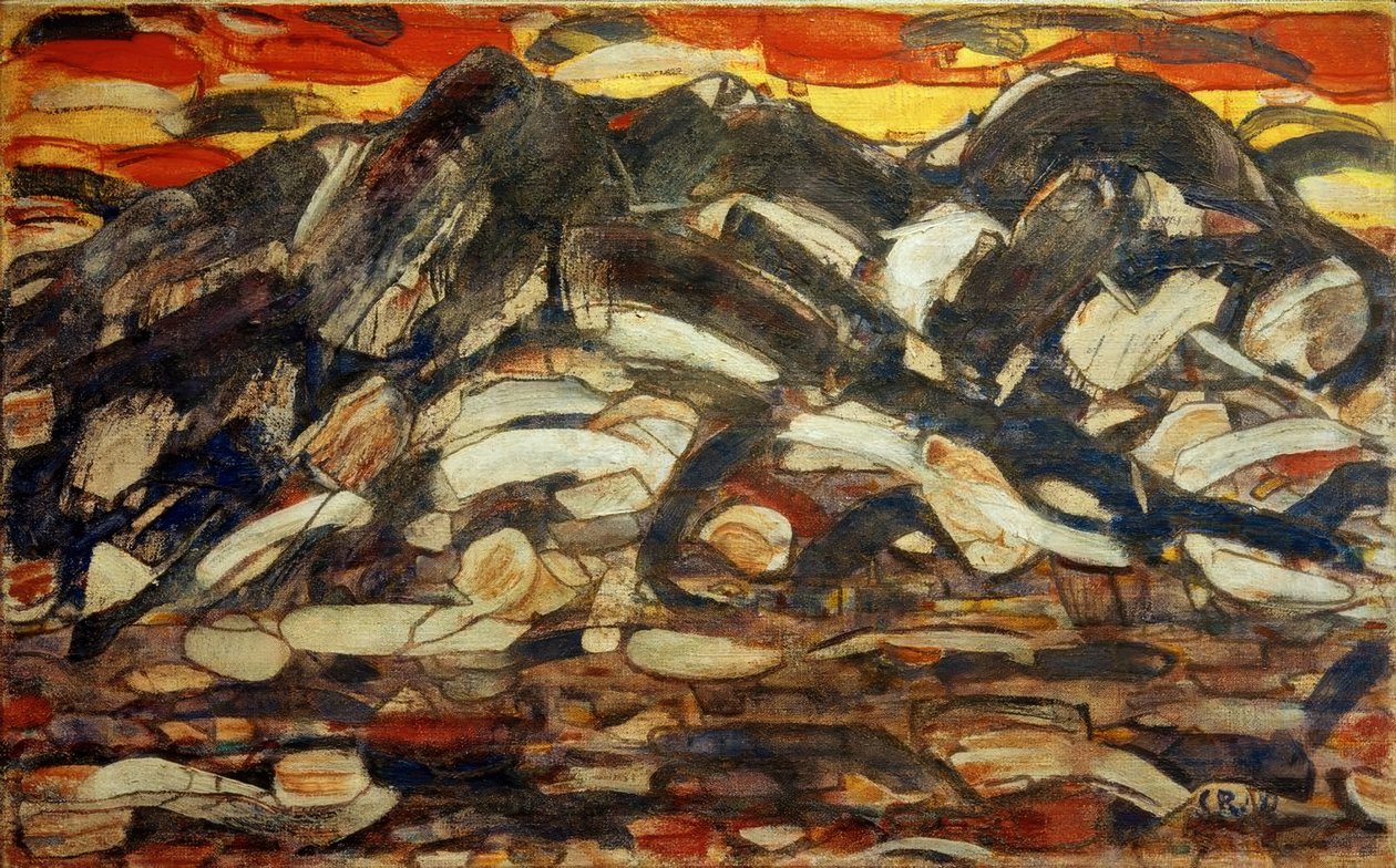 Wettersteingebergte door Christian Rohlfs