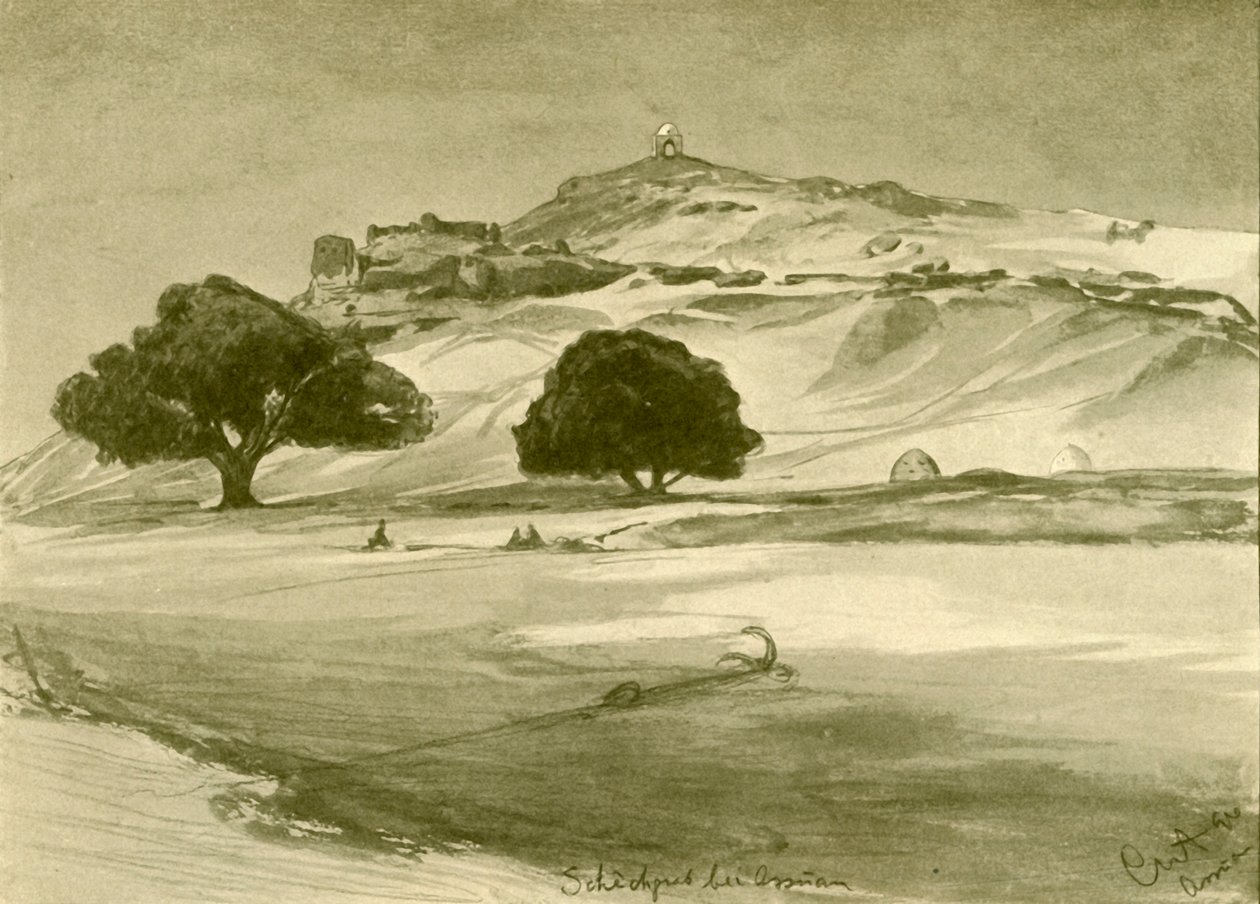 Aswan, Egypte, 1898 door Christian Wilhelm Allers