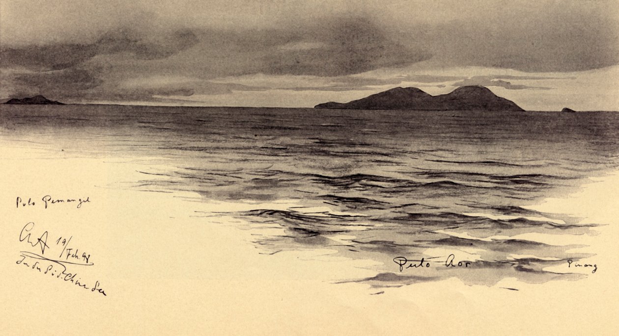 Pemanggil Island, Malaya door Christian Wilhelm Allers