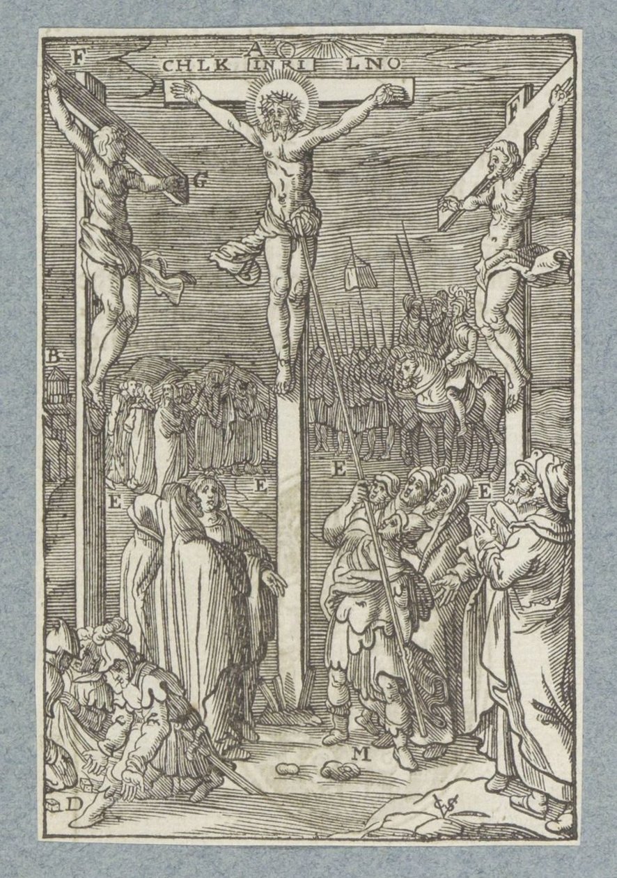 Christus aan het kruis door Christoffel van Sichem (II)