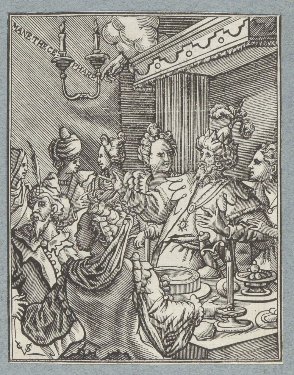 Feestmaal van Belsassar door Christoffel van Sichem (II)