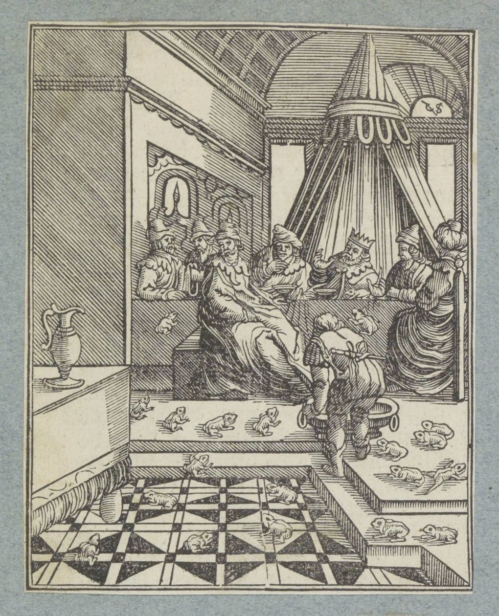 Plaag van de kikkers door Christoffel van Sichem (II)