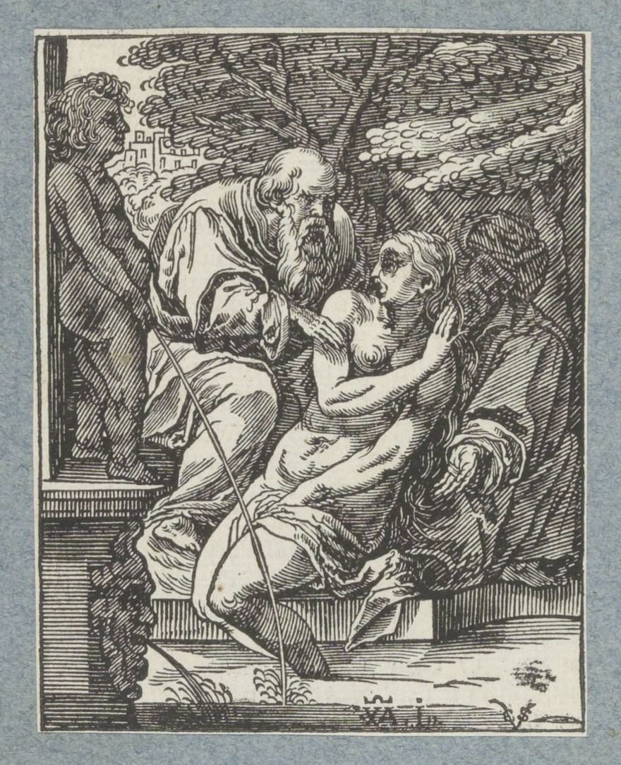 Suzanna en de ouderlingen door Christoffel van Sichem (II)