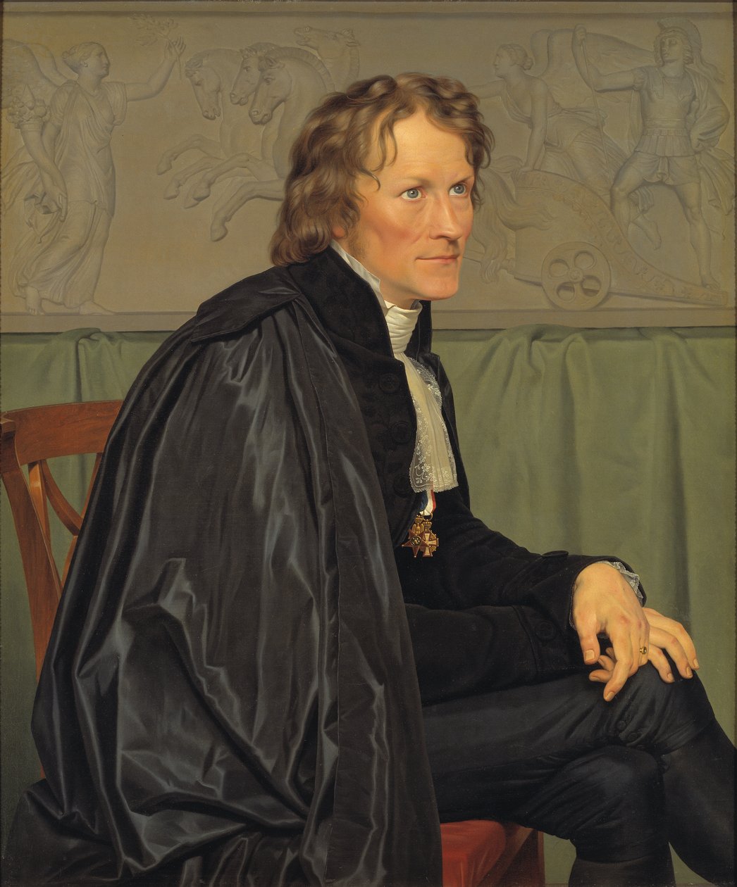 Bertel Thorvaldsen (1770-1844) door Christoffer Wilhelm Eckersberg