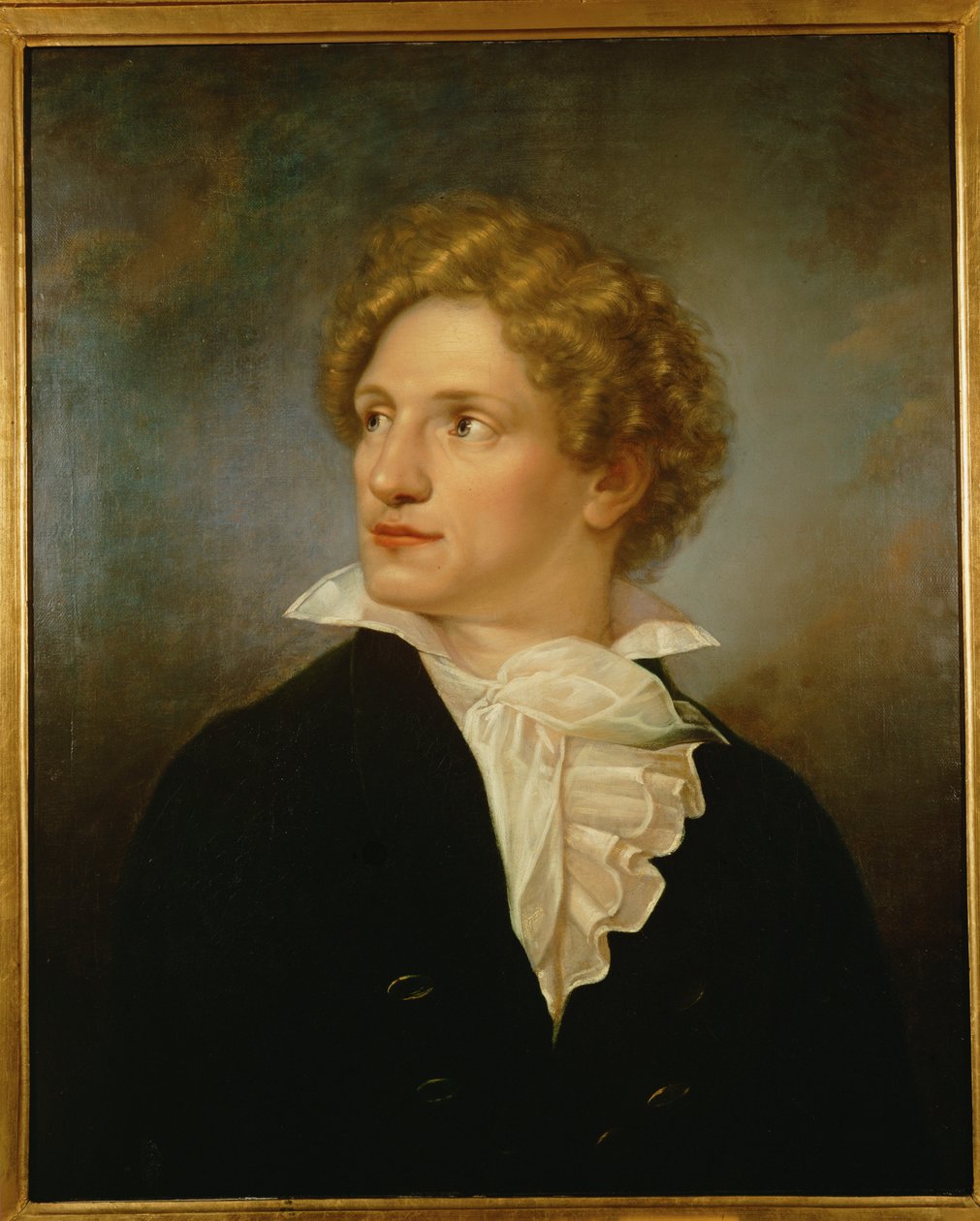 Dichter Ferdinand Raimund ... (schilderij op doek) door Christoph Frank