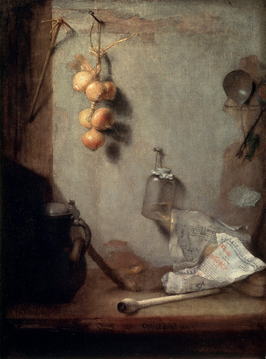 Stilleven, 1660 door Christoph Paudiss