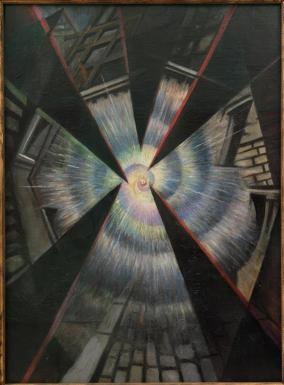 Een Barstende Granaat door Christopher Richard Wynne Nevinson