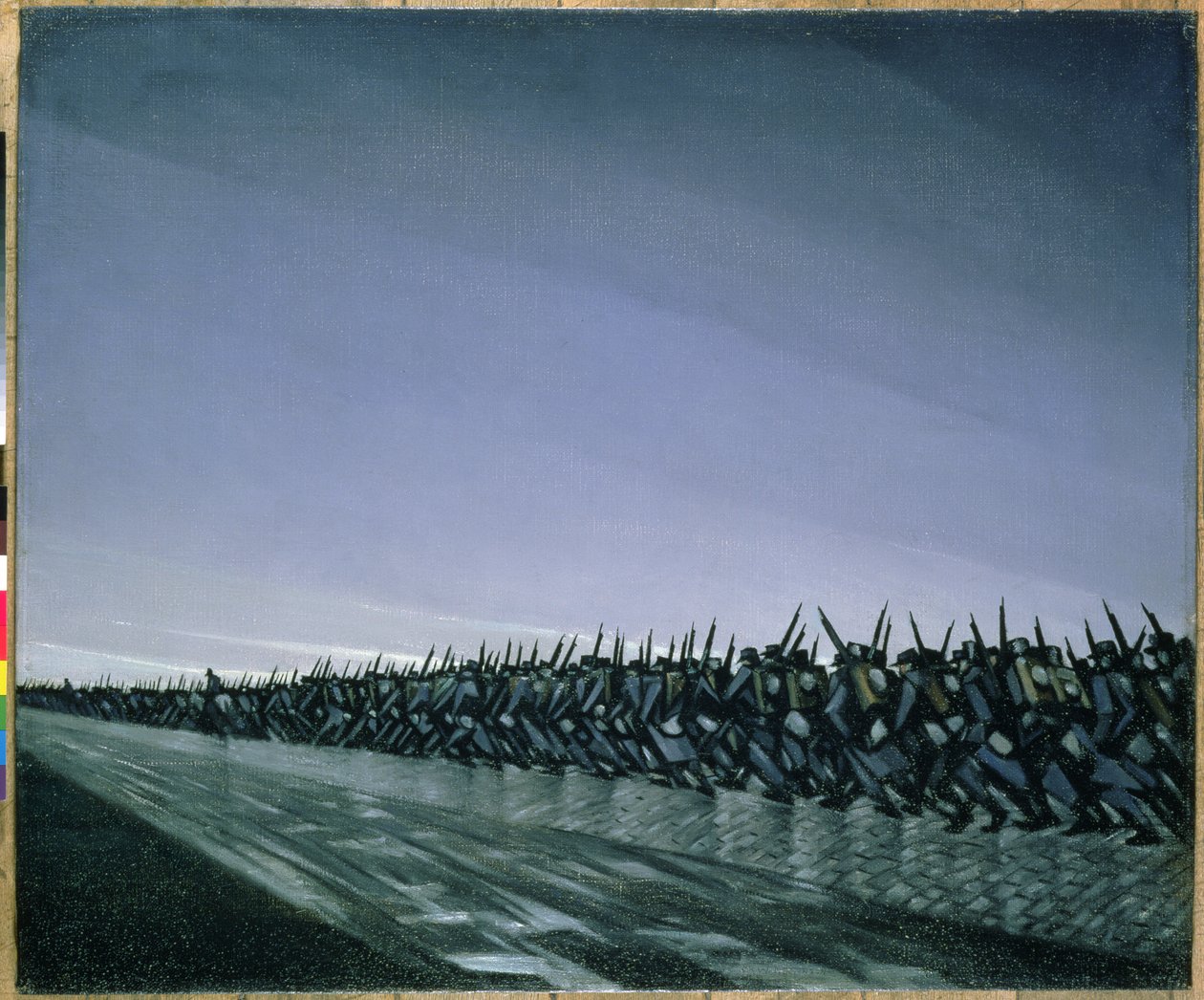 Kolom op de mars door Christopher Richard Wynne Nevinson