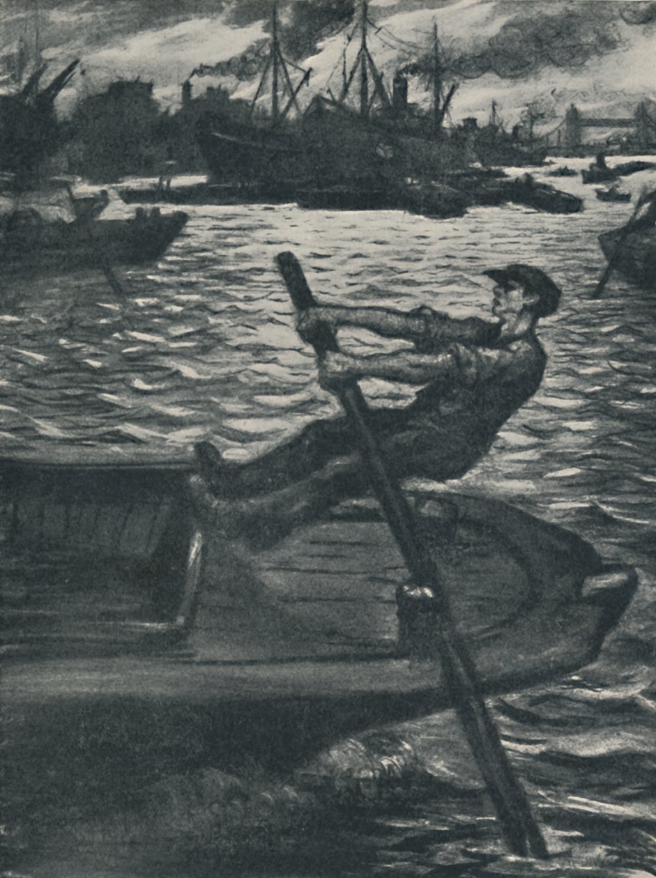 De schipper, 1920 door Christopher Richard Wynne Nevinson