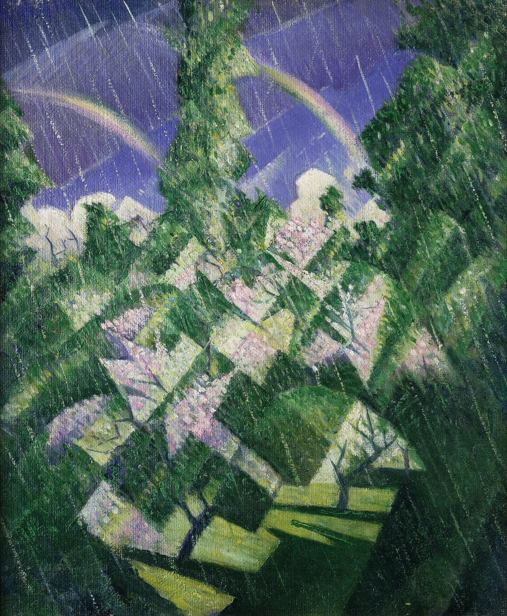 De Vier Seizoenen: Lente, ca. 1919 door Christopher Richard Wynne Nevinson