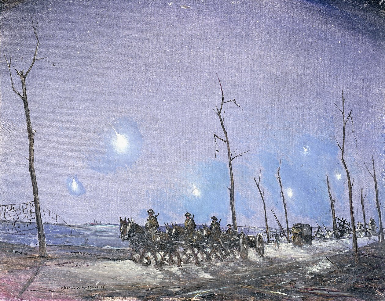 Verey Lichten, 1918 door Christopher Richard Wynne Nevinson