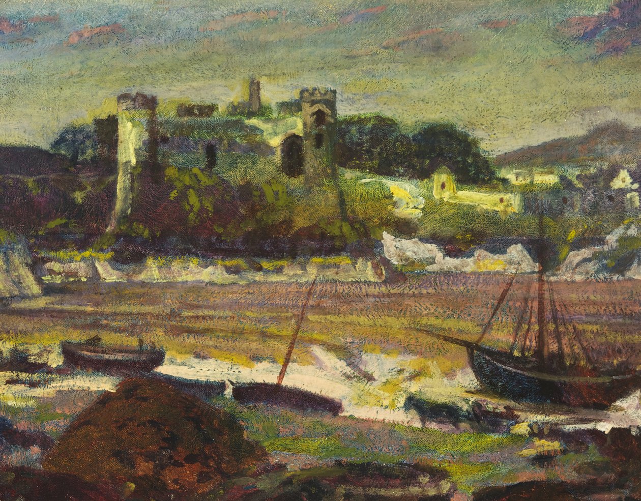 Kasteel van Laugharne, Carmarthenshire door Christopher Williams