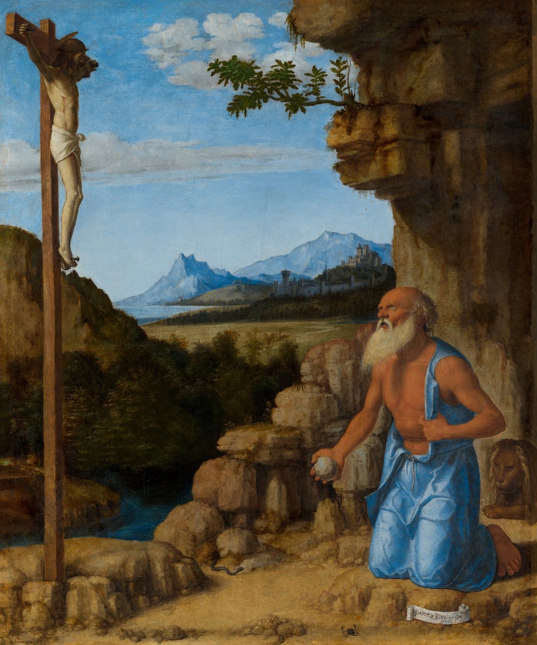 Sint Hiëronymus in de Wildernis door Cima da Conegliano