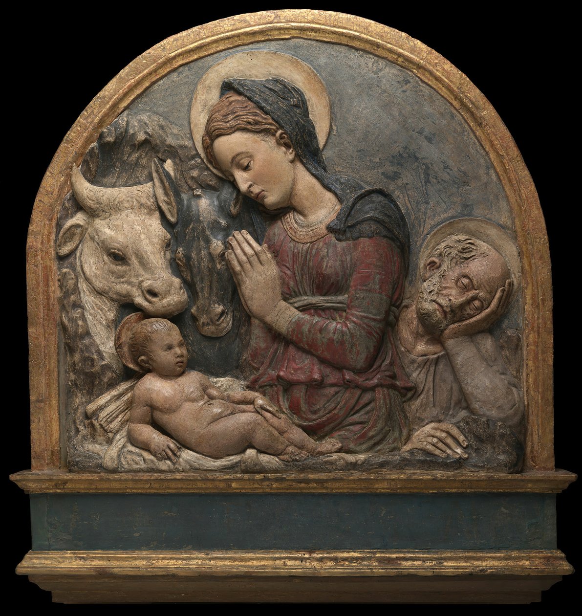 De Geboorte, ca. 1465 door Circle of Donatello