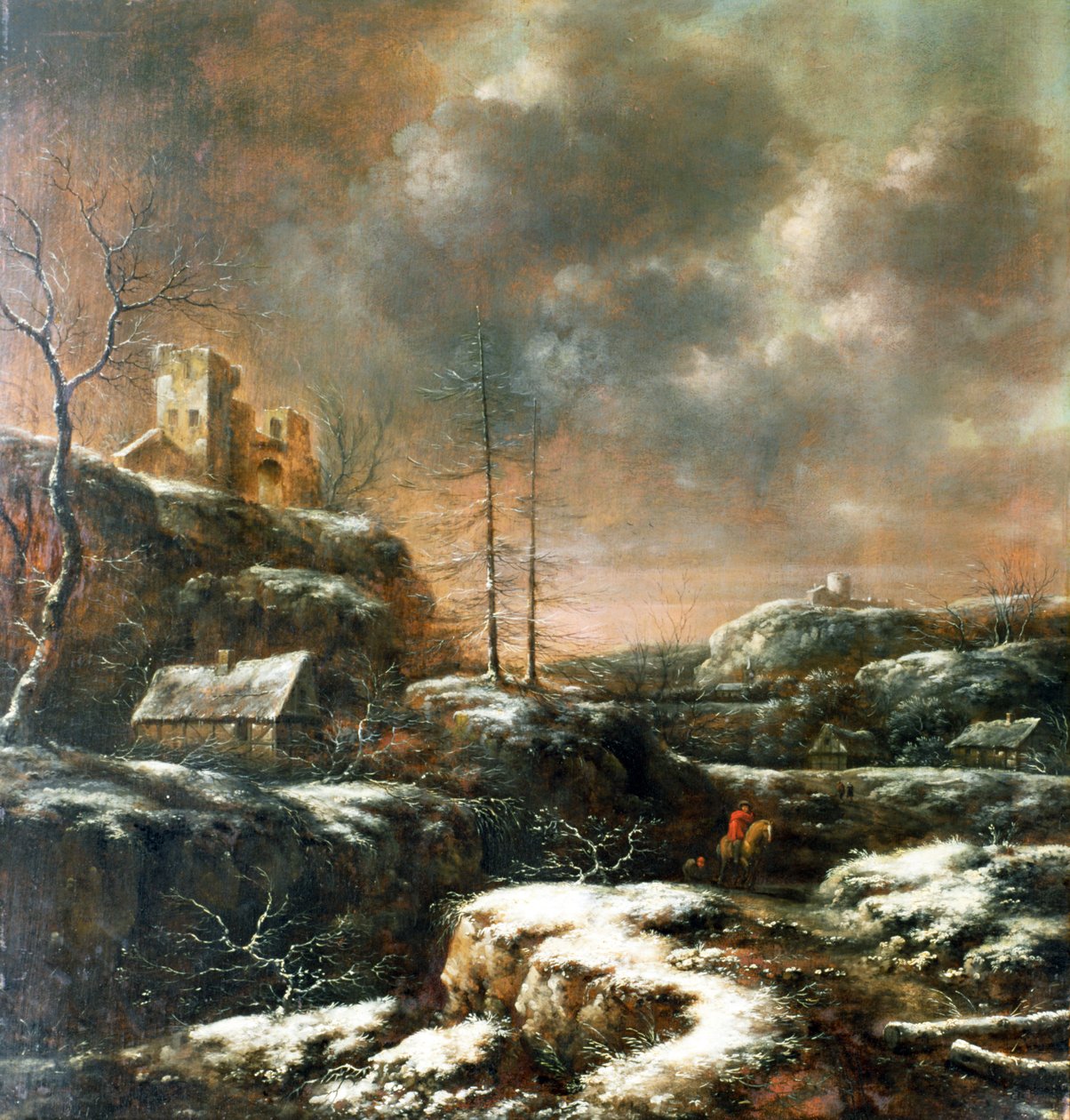 Winterscène door Claes Molenaer