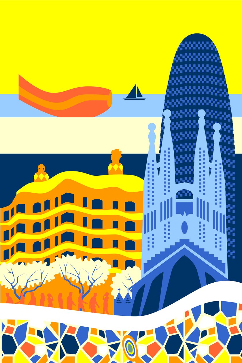 Barcelona door Claire Huntley