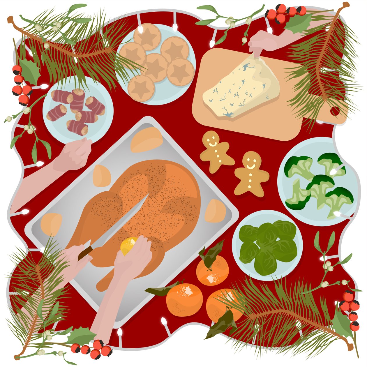 Feestelijk Eten door Claire Huntley