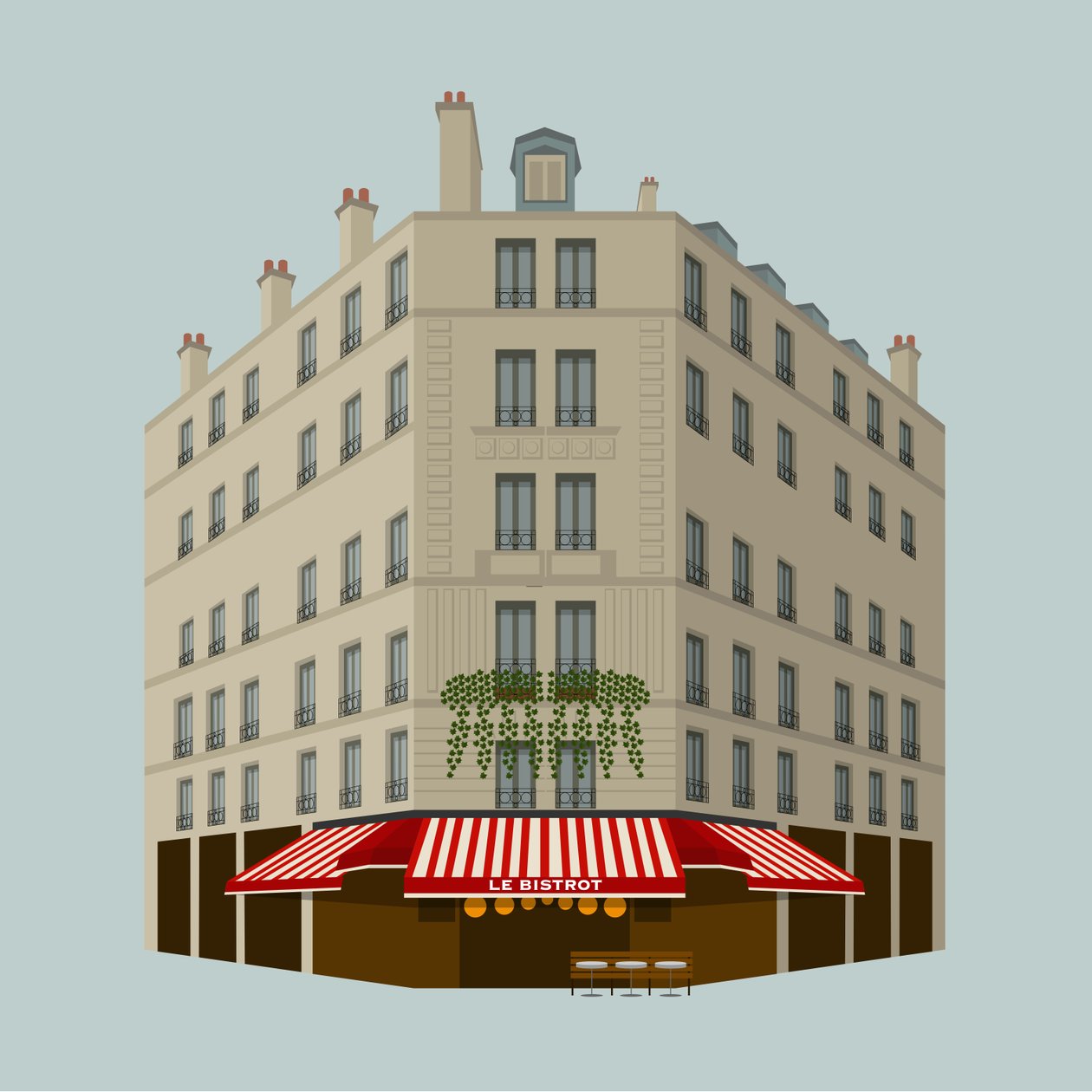 Le Bistrot door Claire Huntley