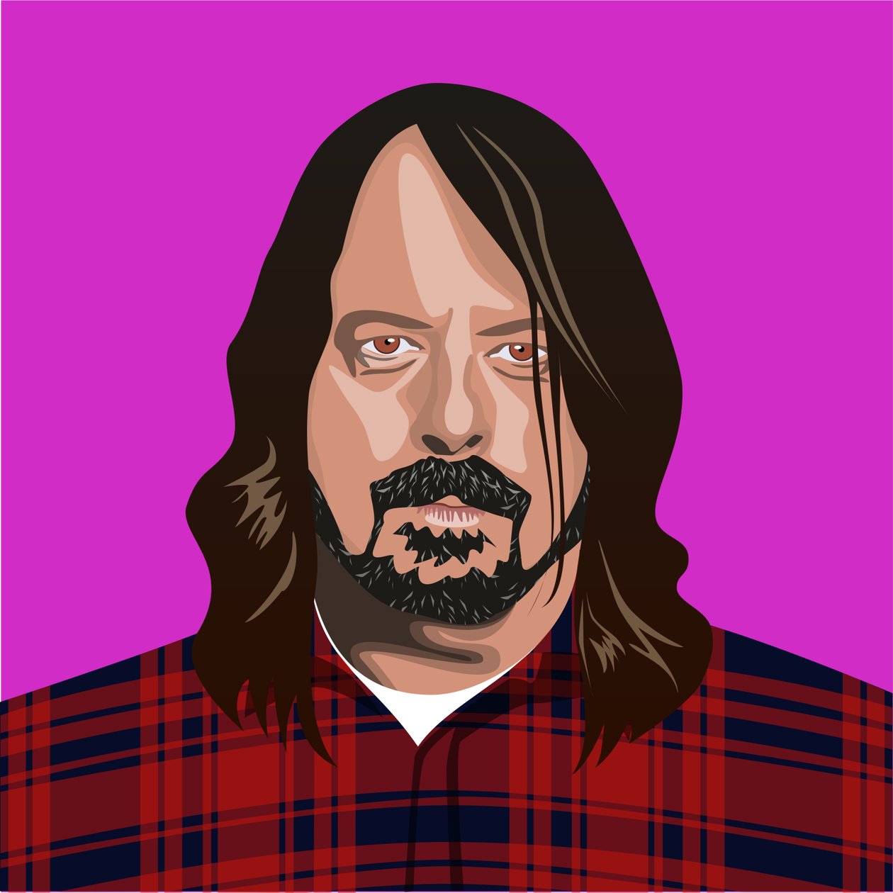 Portret van Dave Grohl door Claire Huntley