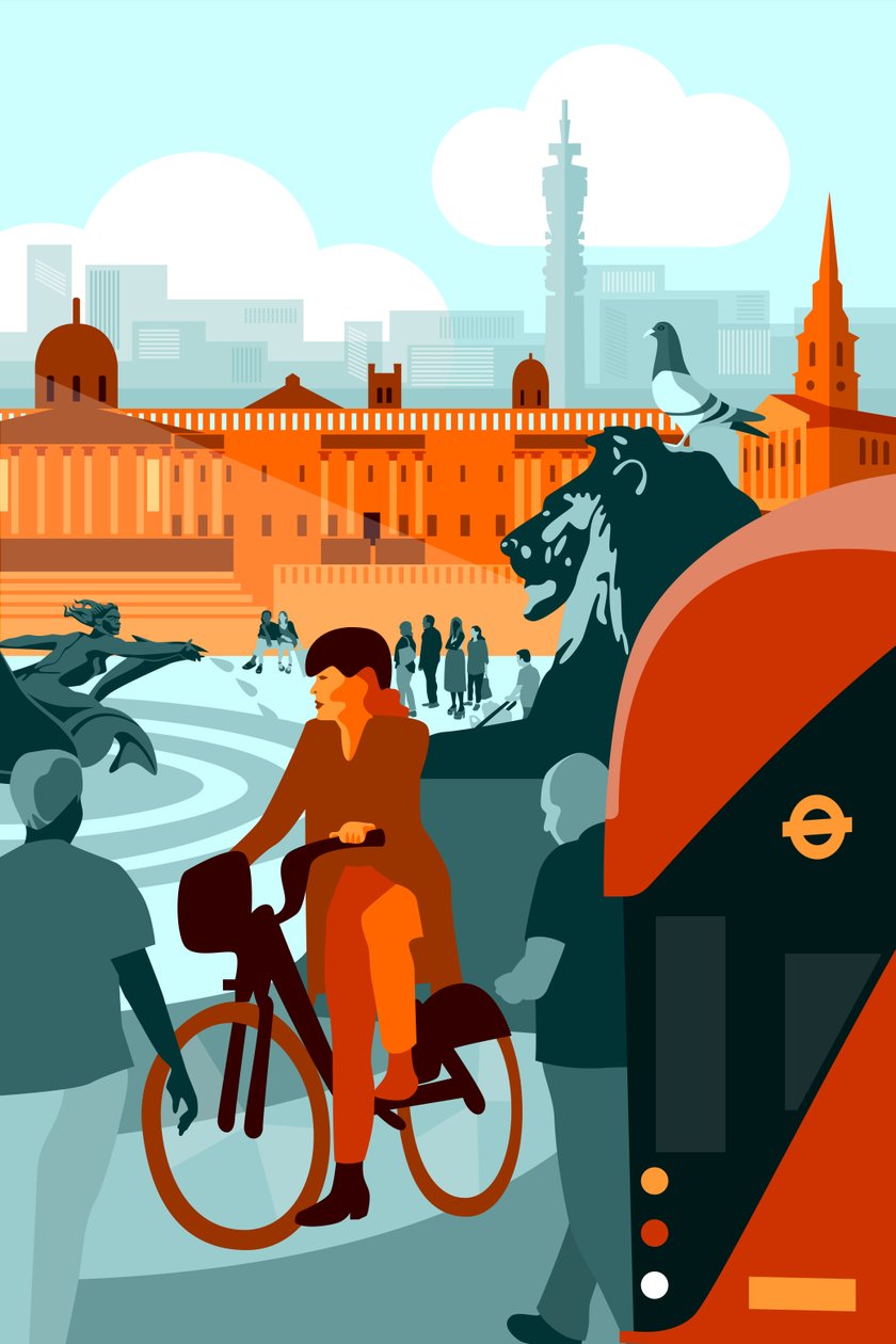 Trafalgar Square, Londen door Claire Huntley