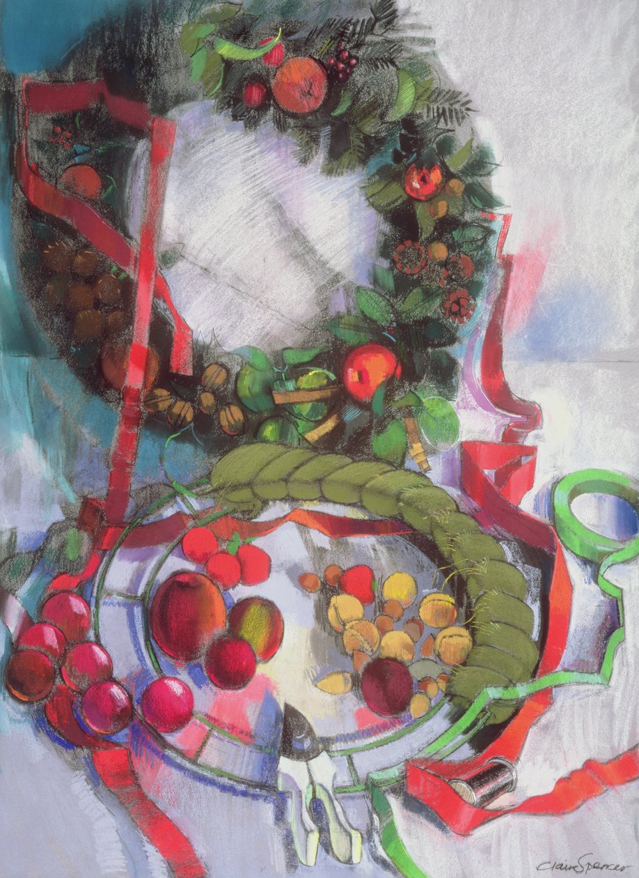 Het Maken van Kerstkransen door Claire Spencer