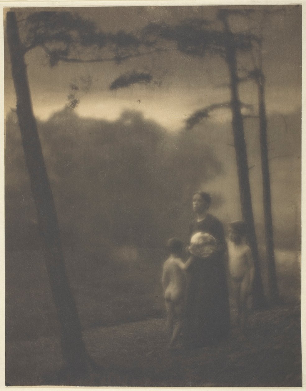 Avond—Moeder en Jongens door Clarence H. White