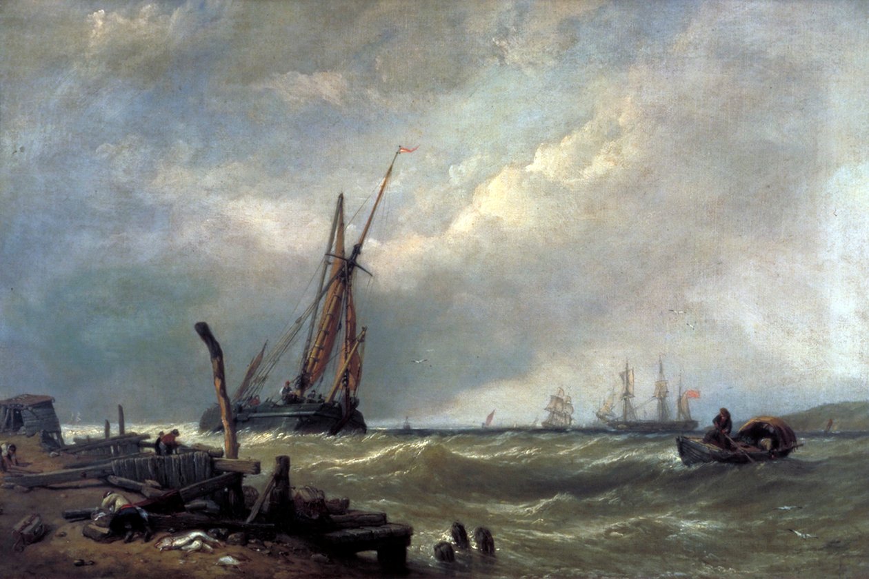 Op de Texel, 1856 door Clarkson Stanfield