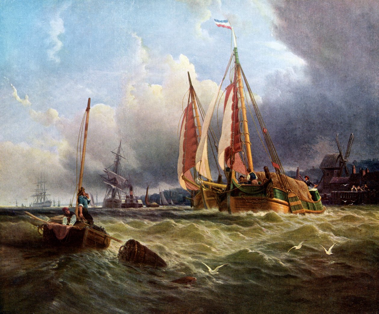 Oude Schelde, Texel Island door Clarkson Stanfield