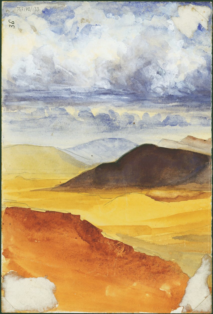 Woestijnlandschap door Claude Conder