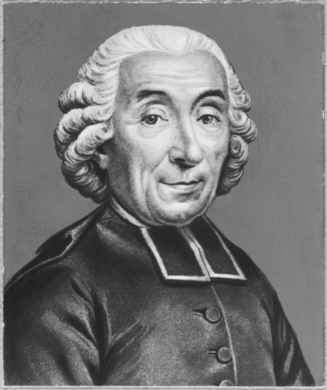 Portret van Gabriel Bonnot de Mably door Claude Dominique Vinsac