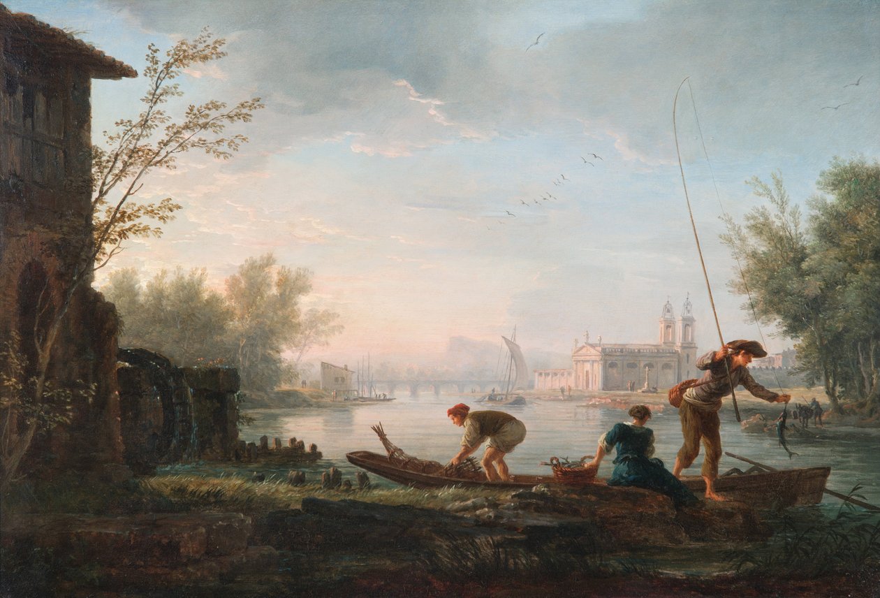 De vier tijden van de dag- Ochtend door Claude Joseph Vernet