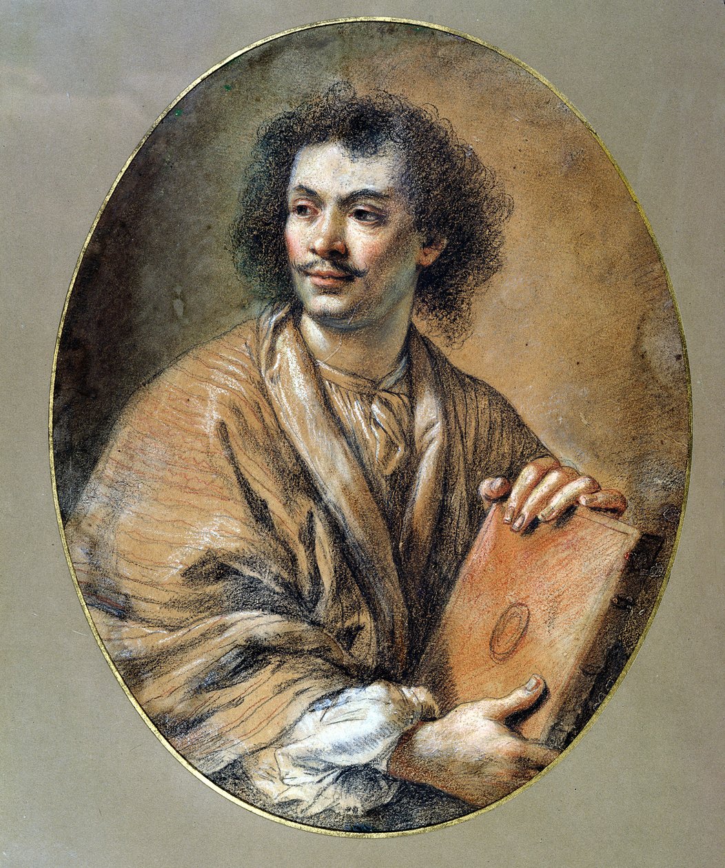 Portret van Molière (1622-73) door Claude Lefebvre